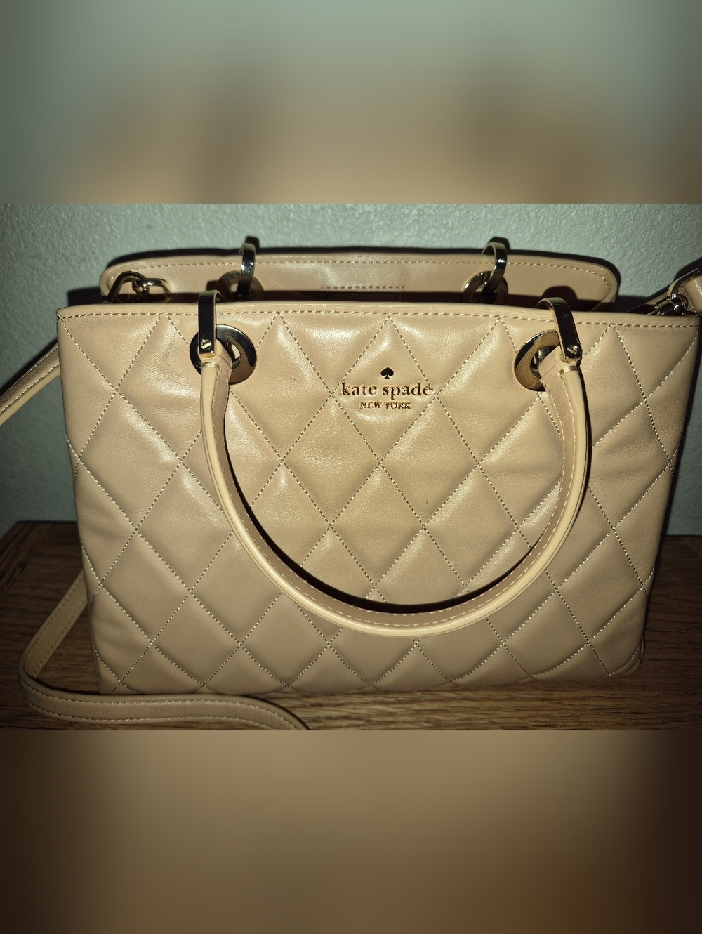 Kate Spade Small Carey Quilted Sullivan Satchel - Tiramisu